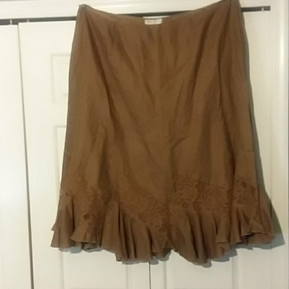 NINE WEST/ SZ 24W- Lovely brown skirt